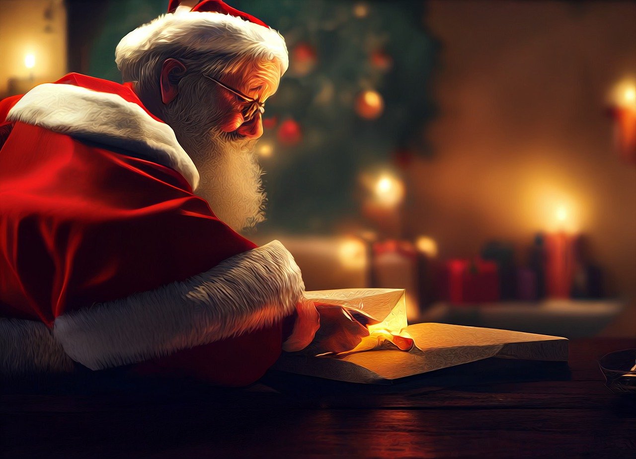 o Papai Noel chega