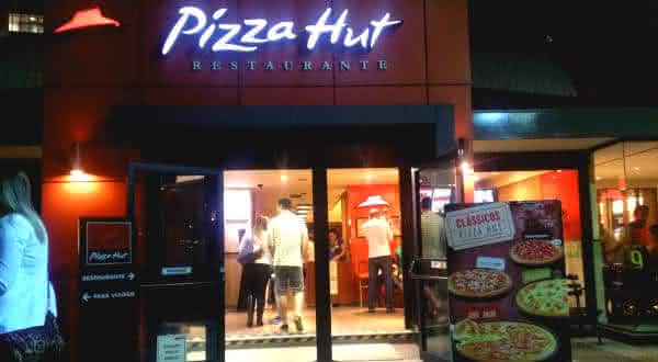 franquia pizza hut entre as maiores franquais do mundo